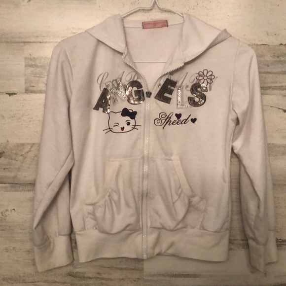 Angels sequined zip up hoodie - Picture 1 of 2
